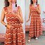 Vestido Sabela Largo Teja
